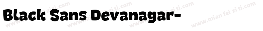 Black Sans Devanagar字体转换